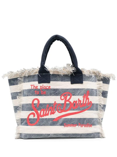 Mc2 Saint Barth Logo-print Tote Bag In Nude