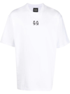 44 Label Group Logo-print Cotton T-shirt In White 1