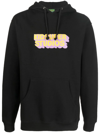 Kidsuper Logo-print Cotton Hoodie In Schwarz