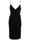 Retroféte Black Billie Tulle Dress With Hand-sewn Sequins And Beads