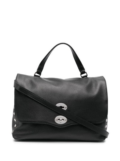 Zanellato Positano Studded Tote Bag In Black