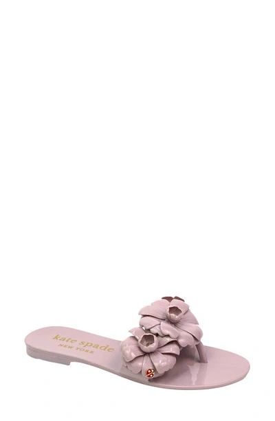 Kate Spade Women's Jaylee Floral Appliqué Jelly Slides In Soft Pink