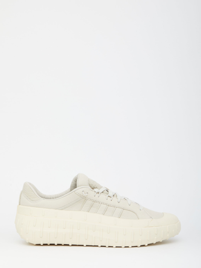 Y-3 Gr.1p Rubber-trimmed Nubuck Trainers In Neutrals