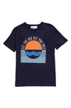 Nordstrom Rack Kids' Graphic Print T-shirt In Navy Denim Sea Free