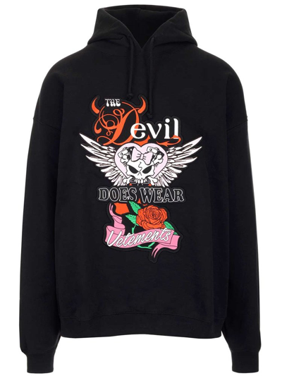 Vetements Graphic-patch Hoodie In Multi-colored