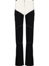 Maximilian Davis Scuba Panelled Trousers In Black
