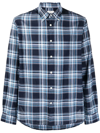 Woolrich Checked Button-down Shirt In Blue Check