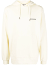 Woolrich Graphic-print Long-sleeve Hoodie In Neutrals