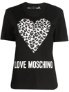 LOVE MOSCHINO LOGO-PRINT T-SHIRT