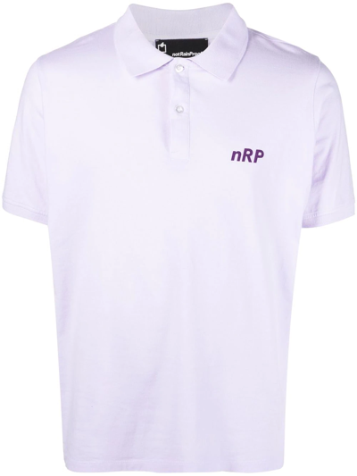 Styland Logo-print Polo Shirt In Purple