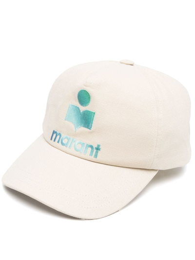 Isabel Marant Logo-embroidered Baseball Cap In Neutrals