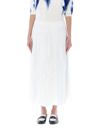 Polo Ralph Lauren Malone A-line Mid-length Skirt In Off White