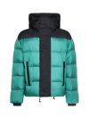 Dsquared2 Zip-pockets Hooded Padded Jacket In Bright Green