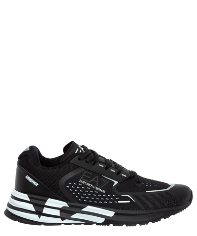 Ea7 Crusher Distance Reflex Reflex Sneakers In Black