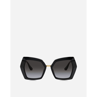 Dolce &amp; Gabbana Eyewear Dg4377 Sunglasses In Nero Lucido
