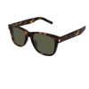 Saint Laurent Green Square Unisex Sunglasses Sl 51 Rim 003 50 In Tartarugato