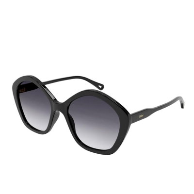 Chloé Ch0082s005 Sunglasses In Black
