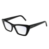 Saint Laurent Black Sl 291 Cat-eye Glasses In Nero