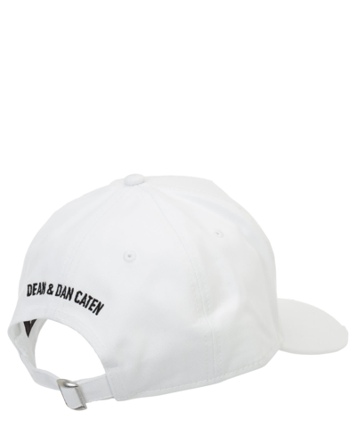 Dsquared2 Icon Spray Cotton Hat In White