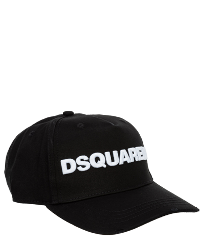 Dsquared2 Cotton Hat In Black