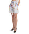 Philosophy Di Lorenzo Serafini Full-cut High-waist Shorts In White
