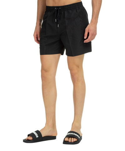 Calvin Klein Elasticated Drawstring-waistband Swim Shorts In Pvh Black