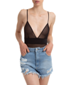 Gcds Sheer Stretch-fit Bodysuit In Black