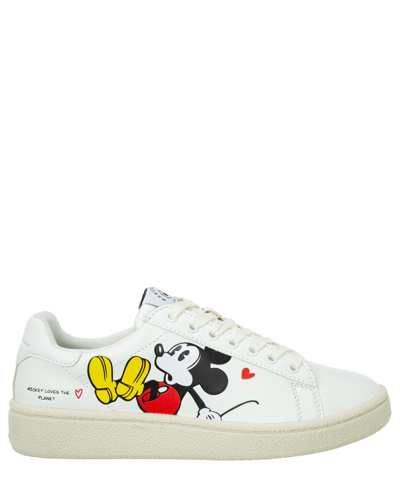 Moa Master Of Arts X Disney Mickey 系带板鞋 In White