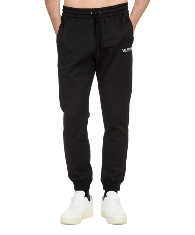 Valentino Cotton Sweatpants In Black