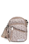 Calvin Klein Evie Crossbody Bag In Almond Tpe