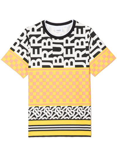 Burberry Teen Montage Print T-shirt In Multi