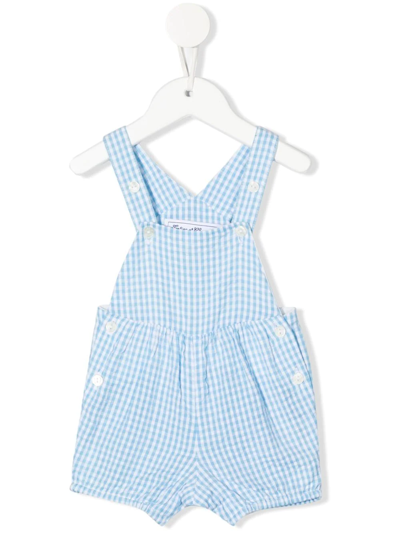 Tartine Et Chocolat Babies' Gingham-print Romper In White