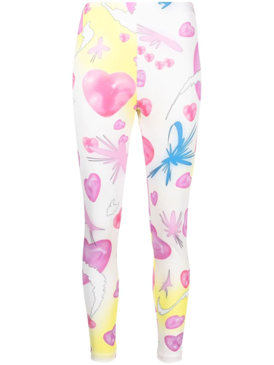 Liberal Youth Ministry Graphic-print Leggings In Multi Pink