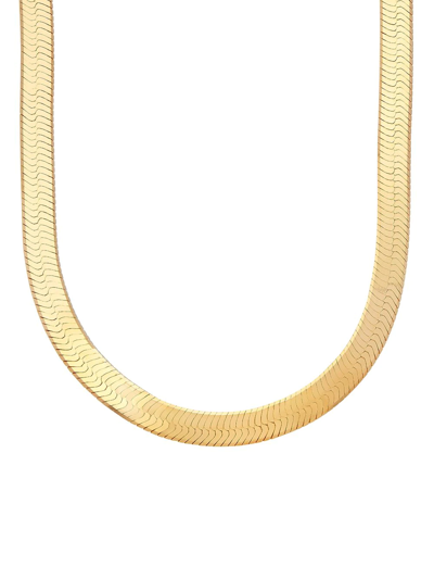 Loren Stewart Gold Vermeil Bronte Herringbone Chain Necklace