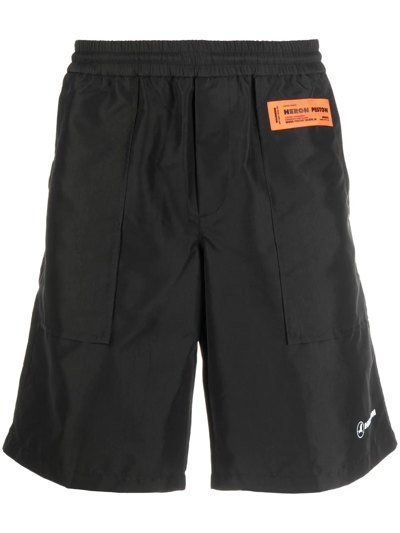 Heron Preston Ex-ray Heron Nyl Track Shorts In Black