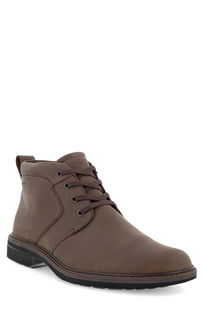 Ecco Turn Ii Waterproof Lace-up Boot In Nutmeg Brown