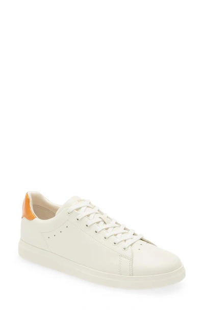 Tory Burch Howell Sneaker In New Ivory / Orange Citrine