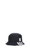 Thom Browne Black 4-bar Bucket Hat