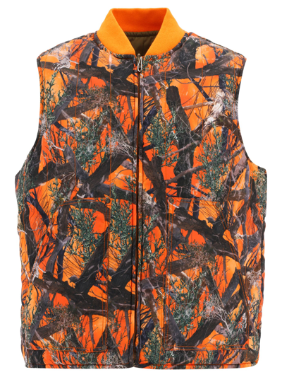 Fucking Awesome Reversible Padded Vest In Green