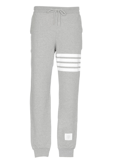 Thom Browne Cotton Sweatpants In Light Grey