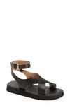 Madewell The Natasha Flatform Sandal In True Black