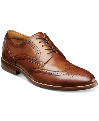 Florsheim Montinaro Mens Leather Wingtip Derby Shoes In Multi