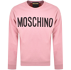 Moschino Sweatshirt With Logo In Pink