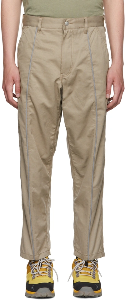 Izzue Beige Cotton Cargo Trousers In Bgx Beige