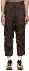 Notsonormal Brown Puff Trousers In Marrone