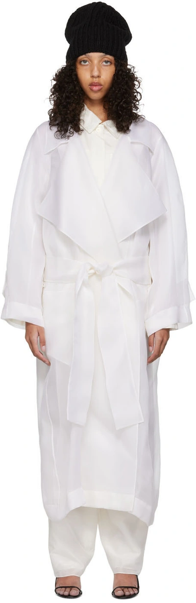 The Row Off-white Lau Trench Coat