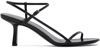 The Row Bare Mid-heel Leather Slingback Sandals In Blk Black