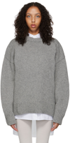The Row Kensington Cashmere Turtleneck Sweater In Gym Grey
