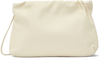 The Row Bourse Calfskin Clutch Bag In Ivory Pld