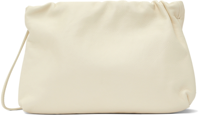 The Row Bourse Calfskin Clutch Bag In Ivory